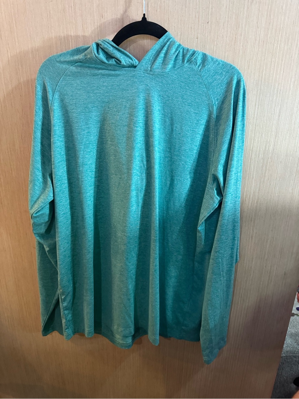 Mens Wolverine Lightweight Teal Hooded Sweatshirt Size Medium